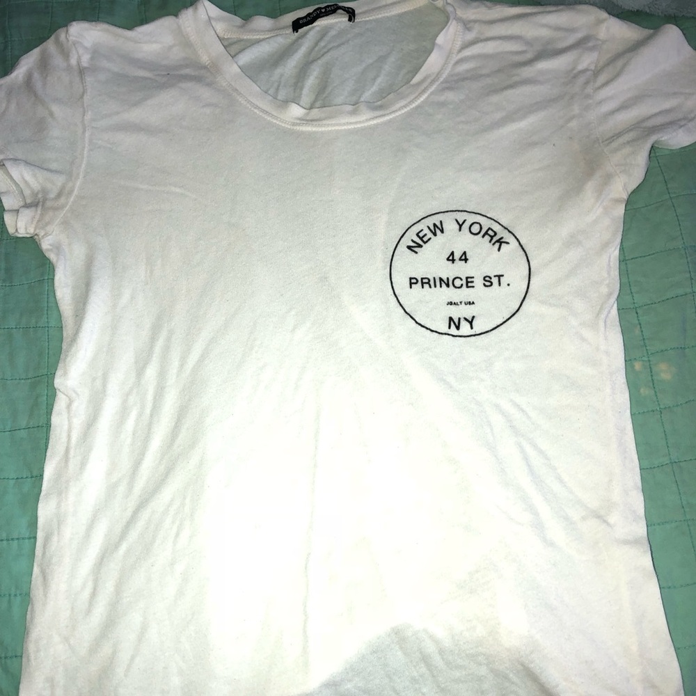 White NY brandy tee